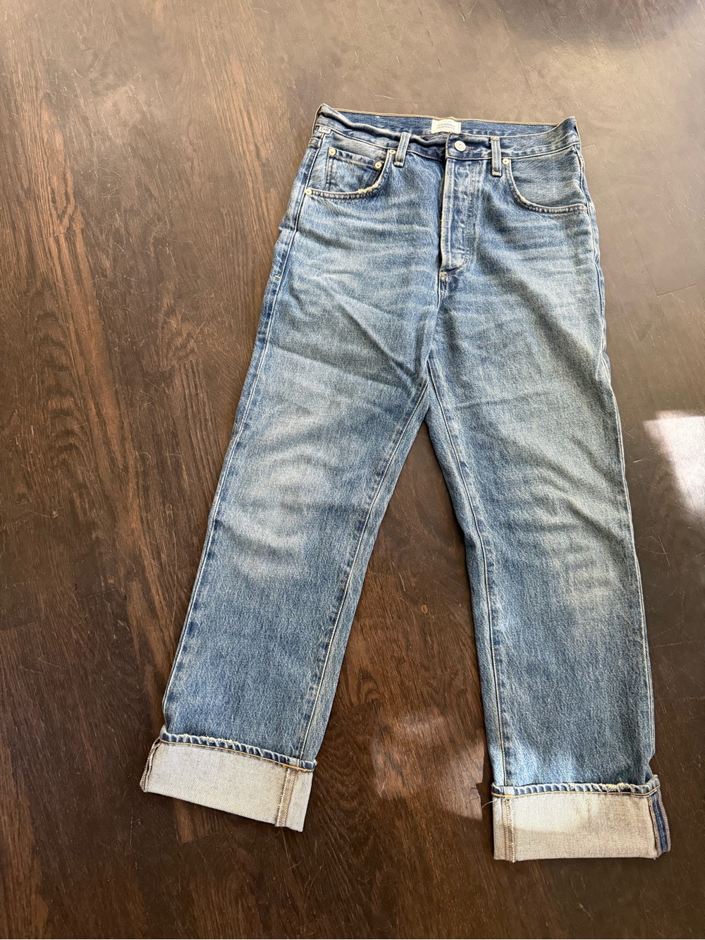 Citizens Of Humanity light blue straight-leg jeans
